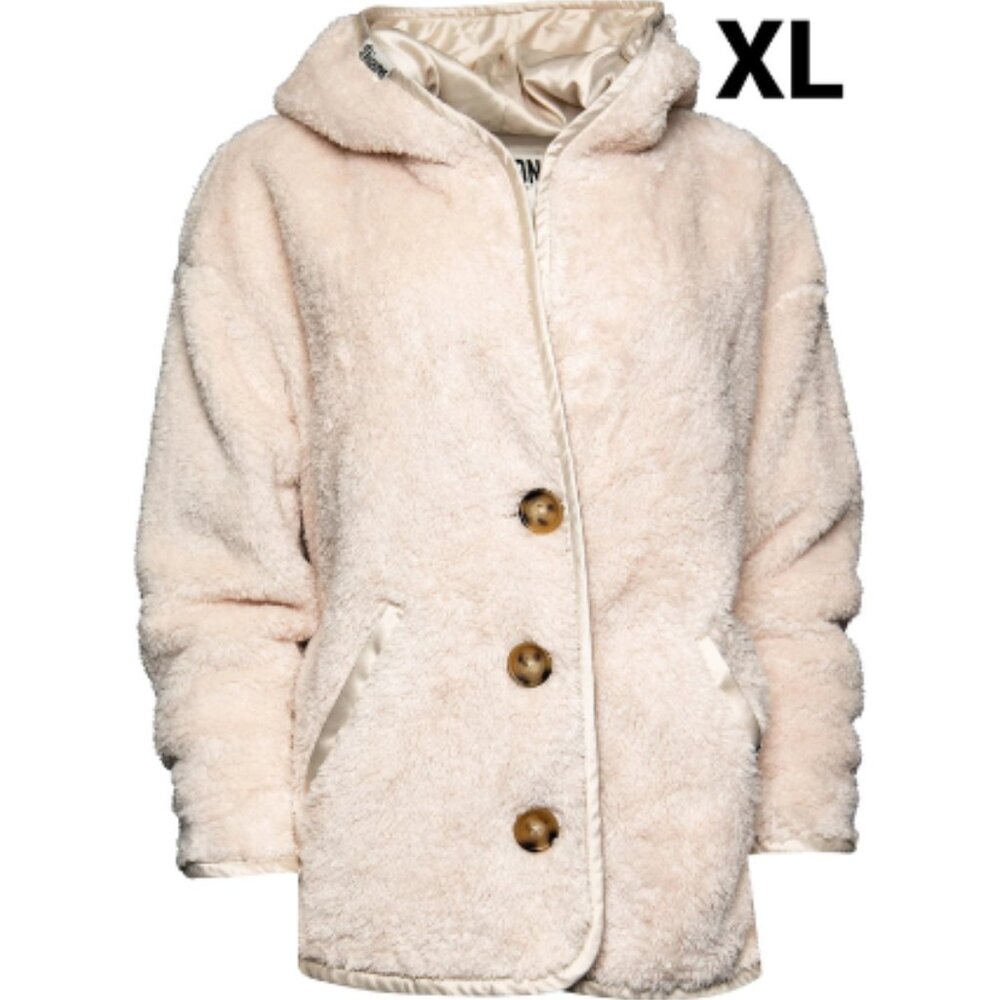 Dixxon Flannel LATTE Sherpa Cardigan - Women's XL